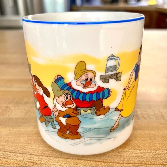 Coffee Mug Disney Snow White and Seven Dwarves Vintage Japan - Picture 4 of 11